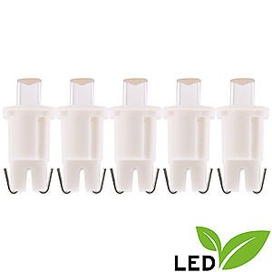 Lichterwelt Ersatzlampen LED-Flachkopflampen - warmweiß - 3V/0,048W