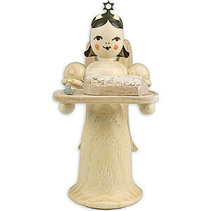 Weihnachtsengel Langrockengel (Blank) Langrockengel mit Stollen, natur  - 6,6 cm