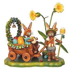 Small Figures & Ornaments Hubrig Rabbits Country Let's Go to the Green Countryside - 14 cm / 5,5 inch