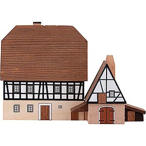 Lichterwelt Lichterhuser Lichterhaus Dorfschmiede mit Werkstattanbau - 9,1 cm