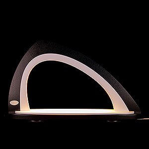 Candle Arches Blank Candle Arches Light Arch without Figurines - Asymmetrical - Black/White - 52x29,7 cm / 20.5x11.7 inch