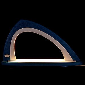 Candle Arches Blank Candle Arches Light Arch without Figurines - Asymmetrical Blue/White - 52x29,7 cm / 20.5x11.7 inch