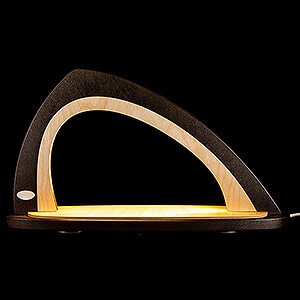 Candle Arches Blank Candle Arches Light Arch without Figurines - Asymmetrical Brown/Natural - 52x29,7 cm / 20.5x11.7 inch