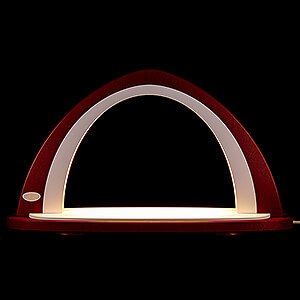 Candle Arches Blank Candle Arches Light Arch without Figurines - Bordeaux/White - 52x29,7 cm / 20.5x11.7 inch