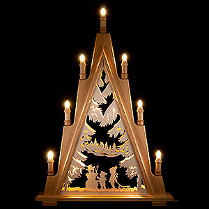 World of Light Light Triangles Light Triangle - Winter Children - 49x71 cm / 19.3x28 inch