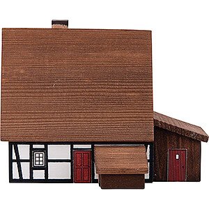 World of Light Lighted Houses Lighted House Farmhouse with 2 Annexes - 7 cm / 2.8 inch
