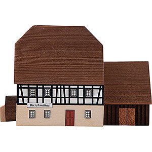 World of Light Lighted Houses Lighted House Mill with Annex - 9,1 cm / 3.6 inch