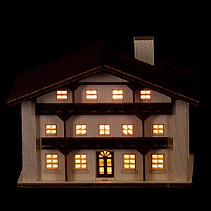 World of Light Lighted Houses Lighted House - Mountain House - 8,5 cm / 3.3 inch
