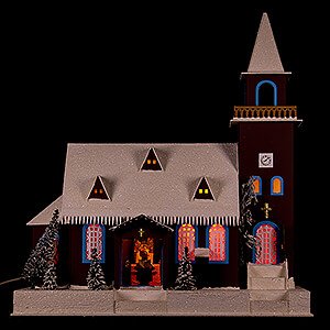 World of Light Lighted Houses Lighted House Old Church - 43 cm / 16.9 inch