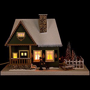 World of Light Lighted Houses Lighted House Old Forester's Lodge - 25 cm / 9.8 inch