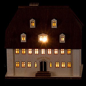 World of Light Lighted Houses Lighted House - School - 9,5 cm / 3.7 inch