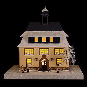 World of Light Lighted Houses Lighted House Town Hall Seiffen - 25 cm / 9.8 inch