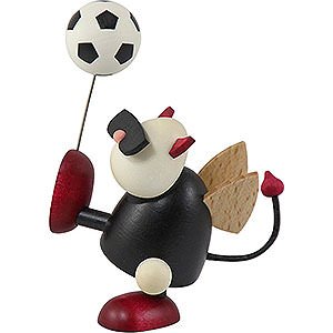 Small Figures & Ornaments Gustav (Hobler) Little Devil Gustav with Football - 7 cm / 2.8 inch