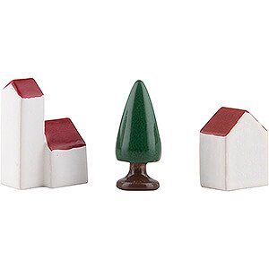 Small Figures & Ornaments Flade Flax Haired Children Little Village - 1,3 cm / 0.5 inch