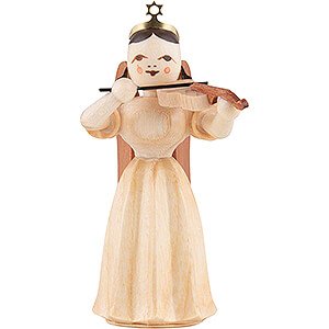 Angels Long Pleated Skirt Angels (Blank) Long Pleated Skirt Angel with Violin, Natural - 6,6 cm / 2.6 inch