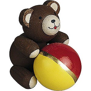 Small Figures & Ornaments Reichel Lucky Bears Lucky Bear with Ball - 2,7 cm / 1.1 inch