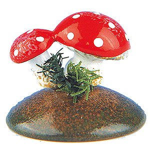 Small Figures & Ornaments Hubrig Flower Kids Lucky Mushrooms - Set of Six - 2 cm / 0,75 inch