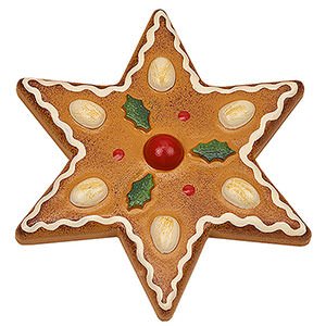 Small Figures & Ornaments Fridge Magnets Magnetic Pin - Almond Star - 7 cm / 2.8 inch