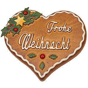 Small Figures & Ornaments Fridge Magnets Magnetic Pin - Gingerbread Heart - 7 cm / 2.8 inch