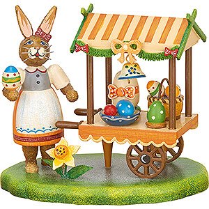 Small Figures & Ornaments Hubrig Rabbits Country Market Stall Easter - 9 cm / 3.5 inch