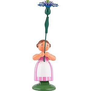Small Figures & Ornaments WEHA Flower Children Meadow Flower Girl with Cornflower - 11 cm / 4.3 inch