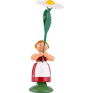 Small Figures & Ornaments WEHA Flower Children Meadow Flower Girl with Marguerite - 11 cm / 4.3 inch
