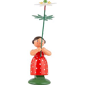 Small Figures & Ornaments WEHA Flower Children Meadow Flower Girl with Windflower - 11 cm / 4.3 inch