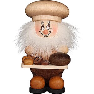 Small Figures & Ornaments Micro Gnomes (Christian Ulbricht) Micro Gnome Baker Natural - 9 cm / 3.5 inch