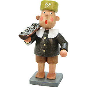 Small Figures & Ornaments Bengelchen (Ulbricht) Miners Miner Bengelchen with Car - 6,5 cm / 3 inch