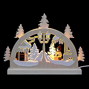 Candle Arches All Candle Arches Mini Candle Arch - Snow Shovelling - 23x15x4,5 cm / 9x6x2 inch