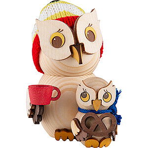 Kleine Figuren & Miniaturen Kuhnert Mini-Eulen Mini-Eule Weihnachtsmarktbesuch - 7 cm