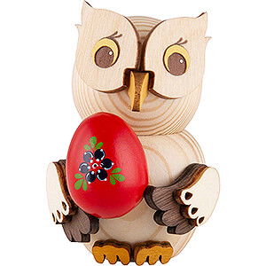 Ostern Mini-Eule mit Osterei - 7 cm