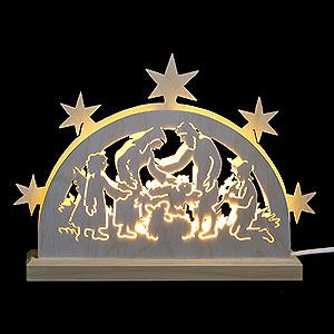 Candle Arches All Candle Arches Mini Lightarch - Nativity Motif - 23x15x4,5 cm / 9x6x2 inch