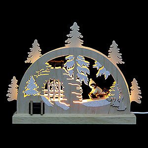 Candle Arches All Candle Arches Mini Lightarch - Winter Countryside - 23x15x4,5 cm / 9x6x2 inch