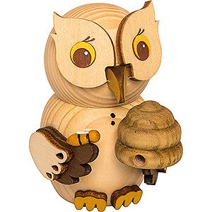 Small Figures & Ornaments Kuhnert Mini Owls Mini Owl Beekeeper - 7 cm / 2.8 inch