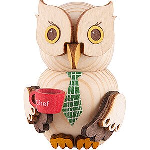 Small Figures & Ornaments Kuhnert Mini Owls Mini Owl Boss - 7 cm / 2.8 inch