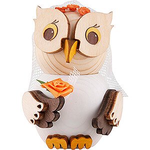 Gift Ideas Wedding Mini Owl Bride - 7 cm / 2.8 inch