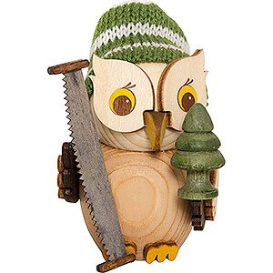 Small Figures & Ornaments Kuhnert Mini Owls Mini Owl Woodsman - 7 cm / 2.8 inch
