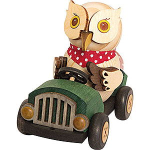 Small Figures & Ornaments Kuhnert Mini Owls Mini Owl in Green Speedster - 7 cm / 2.8 inch
