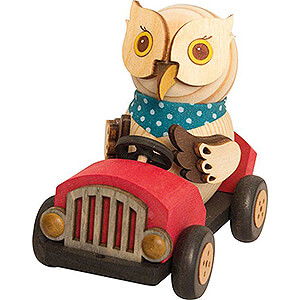 Small Figures & Ornaments Kuhnert Mini Owls Mini Owl in Red Speedster - 7 cm / 2.8 inch