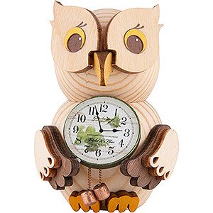 Gift Ideas Moving in Mini Owl with Clock - 7 cm / 2.8 inch