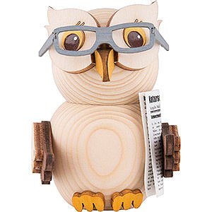 Gift Ideas Retirement Mini Owl with Glasses - 7 cm / 2.8 inch