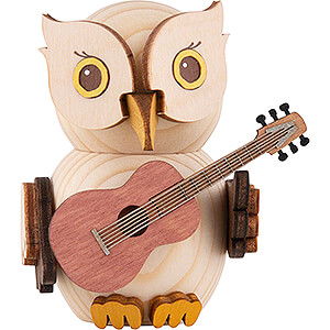 Small Figures & Ornaments Kuhnert Mini Owls Mini Owl with Guitar - 7 cm / 2.8 inch