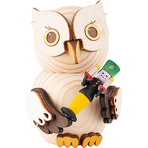 Small Figures & Ornaments Kuhnert Mini Owls Mini Owl with Miner - 7 cm / 2.8 inch