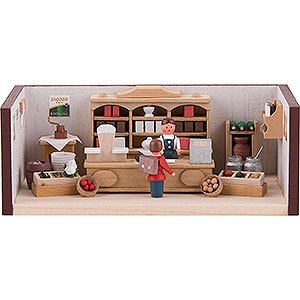 Small Figures & Ornaments Miniature Rooms Miniature Room - Small Corner Shop - 4 cm / 1.6 inch