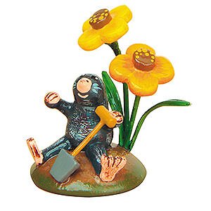 Small Figures & Ornaments Hubrig Flower Kids Mister Mole - Set of Four- 3 cm / 1 inch