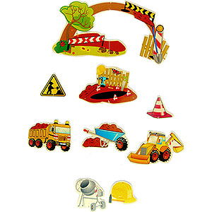 Wooden Toys For the Youngest Mobile Construction Site - 45 cm / 17.7 inch