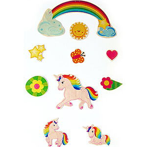 Holzspielzeug Fr die Kleinsten Mobile Einhorn - 50 cm