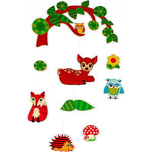 Wooden Toys For the Youngest Mobile Forest Animals - 42 cm / 16.5 inch