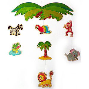 Wooden Toys For the Youngest Mobile Jungle - 42 cm / 16.5 inch